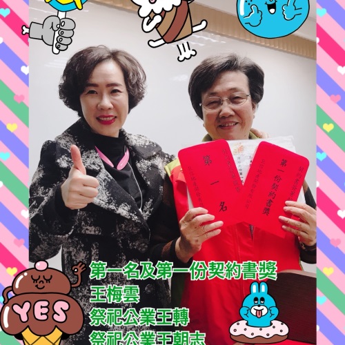 每週簽約競賽獎107年度1月(第二週)